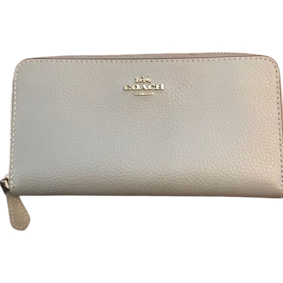 Coach Women's Beige Leather Wallet - Picture 1 of 2